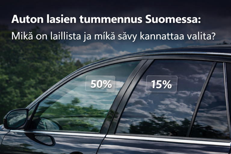 Auton lasien tummennus Suomessa – mikä on laillista ja mikä sävy kannattaa valita?